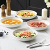 MALACASA Serie Regular 4tlg. Suppenteller Pastateller Porzellan 1250ml Bild 5