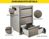 GarveeMore Unterschrank Küchenschrank Schubladenschrank Edelstahl für Außenküchen Bild 4