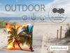 heimtexland Â® Outdoorkissen Lotus Effekt 45x45 Garten Dekokissen Wasserabweisend Outdoor Lounge Deko Kissen Typ742 SÃ¼dsee Sunset Bild 3
