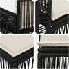 vidaXL Gartensofa-set 10 pcs Schwarz und Cremeweiß Poly-Rattan 3435151 Bild 5