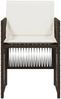 vidaXL Gartenstühle mit Kissen 4 Stk. Braun Poly Rattan 364969 Bild 5