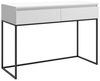 Selsey 'Bemmi' Schminktisch Schreibtisch, weiß mit schwarzem Metallgestell, ca. 80 x 120 x 50 cm Bild 4