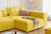 KAWOLA Sofa CARMO Ecksofa Stoff gelb Recamiere rechts 68 x 191 x 306 cm Bild 4