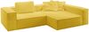 KAWOLA Sofa CARMO Ecksofa Stoff gelb Recamiere rechts 68 x 191 x 306 cm Bild 3