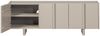 TV-Board Basu aus Kiefernholz, modern, Natur hellgrau, 152 cm, mit Anschlagtüren und Fächern Bild 5