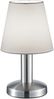 Tischlampe MATS II Stoff Lampenschirm Weiß Touchfunktion EIN/AUS, Höhe 24 cm Bild 2
