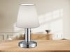 Tischlampe MATS II Stoff Lampenschirm Weiß Touchfunktion EIN/AUS, Höhe 24 cm Bild 5