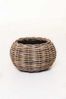 VIVANNO Weidenkorb Rattan PALLA Rund - Natur Geflochten (1 St), 29x19 cm Bild 3