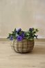 VIVANNO Weidenkorb Rattan PALLA Rund - Natur Geflochten (1 St), 29x19 cm Bild 2