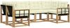vidaXL Outdoor-Sofagarnitur mit Kissen 6 pcs Weiß und Creme 3389816 Bild 2