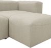 Ecksofa mit Hocker links Kattrina Flachgewebe creme Bild 4