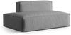 Micadoni Modul Nuria 3-Sitzer Links Samt Grau Bild 2