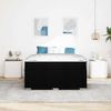 vidaXL Bettgestell mit Matratze Schwarz 140 x 200 cm Stoff 3398288 Bild 3