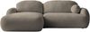 Mirjan24 'Mojato' Ecksofa mit Bettkasten und Schlaffunktion, Bouclé, 90x175x275 cm, Taupe, Links Bild 2