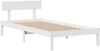 vidaXL Massivholzbett mit Regal ohne Matratze Weiß 90x200 cm Kiefer 3321829 Bild 5