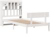 vidaXL Massivholzbett mit Regal ohne Matratze Weiß 90x200 cm Kiefer 3321829 Bild 3