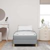 vidaXL Boxspringbett mit Matratze Hellgrau 80 x 200 cm Stoff 3398521 Bild 3