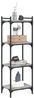 vidaXL Bücherregal 4 Böden Grau Sonoma 40x30x120 cm Holzwerkstoff 837635 Bild 3