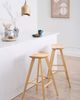 Set mit 2 Barhockern CANDO Hellbraun Bild 3