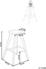Set mit 2 Barhockern CANDO Hellbraun Bild 2