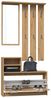 TOPESHOP GARDEROBEN-SET TRAUMGARDEROBE Laminierte Spanplatte 16mm HANDWERKLICHE EICHE (H 180 x T 24 x B 85 cm) Bild 2