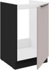 Küchen Spülenunterschrank 50 cm Küche ARONA Kaschmir beige matt + Schwarz matt Küchenzeile Küchenblock Küche Einbauküche Bild 2