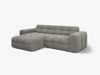 Micadoni Ecksofa Kendal 4-Sitzer Links Samt Magic Velvet Dunkelgrau Bild 2