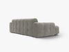 Micadoni Ecksofa Kendal 4-Sitzer Links Samt Magic Velvet Dunkelgrau Bild 3