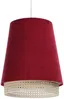 BPS Koncept 0SE0-026 Hängeleuchte SENSEI Texil aus Velourss auf PVC-Kunststoff rot, beige 1xE27 60W H:117cm Ø35cm dimmbar Bild 2