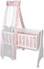 Lorelli Baby-Bettwäsche 7-teiliges Set First Dreams Decke Kissen Laken Himmel rosa Sterne Bild 2