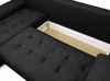 AX LIVING Manisa Wohnzimmer Couch L Form Sofa Schwarz L Bild 4