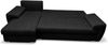 AX LIVING Manisa Wohnzimmer Couch L Form Sofa Schwarz L Bild 3