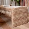 Bronx71 Esszimmerbank Ravi Chenille beige/pink 160 cm Bild 3