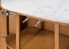Kommode Mango 65 x 38 x 76 natur lackiert / Marmor weiß BARCELONA #515 Bild 3