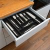 Relaxdays Ausziehbarer Besteckkasten aus Bambus Bild 5