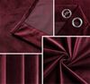 Beautex Verdunkelungsvorhang Samt Vorhang Ösen Gardine Velvet blickdicht abdunkelnd (1 St), Ösen, abdunkelnd Bild 3