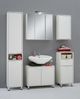 FMD Möbel - ZAMORA 1 - Badezimmer-Hochschrank - melaminharzbeschichtete Spanplatte - weiß - 37 x 192,5 x 33cm Bild 4