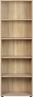 Regal Bücherregal PARINI 4 Sonoma Eiche mit 4 verstellbaren Böden Bild 2