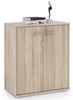 CARO-Möbel Kommode Sideboard Schrank Tommy in Sonoma Eiche, Anrichte mit 2 Türen inklusive Einlegeboden Bild 4