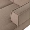Ecksofa Chaiselongue Manu - Teddy-Stoff Taupe, Rechts Bild 4
