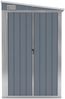 vidaXL Anbauschuppen Grau 118x382x178 cm Verzinkter Stahl 316230 Bild 3