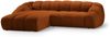 Micadoni Ecksofa Diana 4-Sitzer Links Samt Terrakotta Bild 2