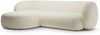 Micadoni Ecksofa Kate 3-Sitzer Links Strukturierter Stoff Hellbeige Melange Bild 2