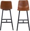 Set 2x Oregon Barhocker mit Nähte Barstuhl Barstühle Barmöbel Bar Hausbar Bild 2