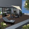 AMANKA Sonnensegel mit UV Schutz - 3 x 3 x 3 m Winddurchlässig - Garten, Terrasse, Balkon, Wasserdurchlässiges HDPE Sonnenschutzsegel - Überdachung Dreieckig Bild 3