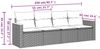 vidaXL 4-tlg. Garten-Sofagarnitur mit Kissen Schwarz Poly Rattan 3258171 Bild 3