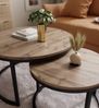 yourhouse24 Couchtisch INEZ LOFT 2er-Set, ineinanderschiebbar, runder Satztisch im Industrial, 2er-Set Satztische im Industrial-Design, robustes Metallgestell Bild 2