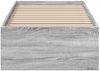 vidaXL Bettgestell Grau Sonoma 90x200 cm Holzwerkstoff 3281061 Bild 4