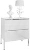 Lookway Nachttisch AURORA II SILVER mit LED‑Beleuchtung (1x Nachttisch), Breite: 50 cm Bild 2