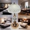 ibettertec LED Nachttischlampe Moderne LED Tischlampe–Nachtlicht Nachttischlampe, stilvolle Tischleuchte mit einstellbarer Helligkeit & Warmweiß für Schreibtisch, Schlafzimmer, Wohnzimmer stufenlos dimmbar, augenschonend & energiesparend, 2000-mAh-Batt... Bild 4